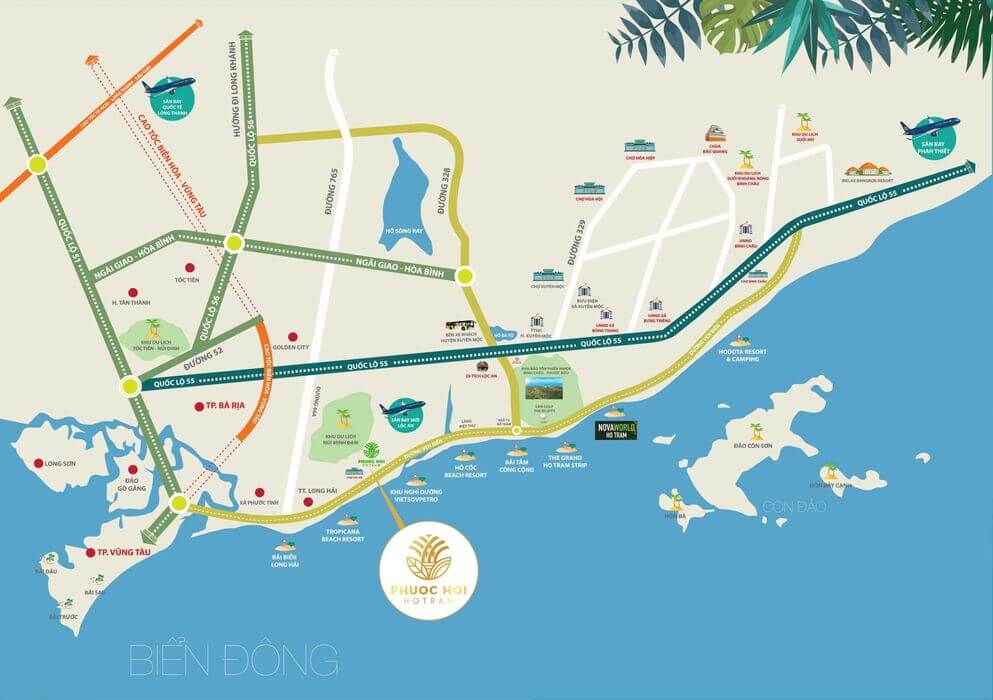 vị trí nhà phố phước hội